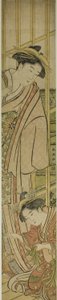 Temari spielen von Katsukawa Shuncho