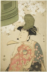 Schauspieler Nakayama Tomisaburô als Shirabyôshi-Tänzer in „Die Jungfrau im Dôjô-Tempel“ („Musume Dôjô-ji“) von Katsukawa Shun