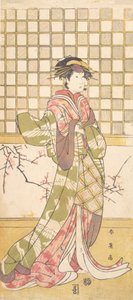Ein Schauspieler des Iwai-Clans als Frau, ca. 1795 von Katsukawa Shun