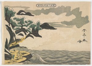 Abendschnee auf dem Mt. Hira, Edo-Periode, ca. 1810er Jahre von Katsukawa Shun
