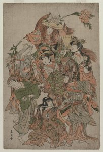 Iwai Hanshiro IV in einem Tanz der sieben Veränderungen, ca. 1793 oder 1794