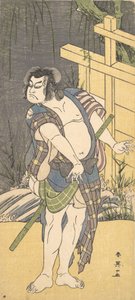 Kabuki-Schauspieler Sakata Hangoro III als Gesetzloser, ca. 1791