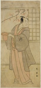 Der Schauspieler Kataoka Nizaemon VII als Yoshidaya Kizaemon im Stück Edo Sunago Kichirei Soga, aufgeführt im Miyako-Theater im ersten Monat, 1795 von Katsukawa Shun