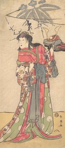 Der Schauspieler Segawa Kikunojo III in der Rolle einer Frau, ca. 1792 von Katsukawa Shun