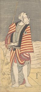 Der zweite Ichikawa Komazo als Bootsmann auf dem Deck einer Barke, ca. 1793 von Katsukawa Shun