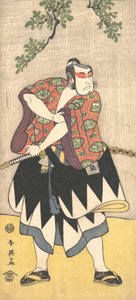 Der zweite Ichikawa Monnosuke als ein Mann im Kimono, ca. 1793