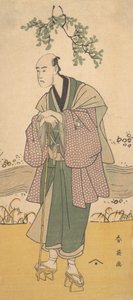 Der dritte Bando Hikosaburo als ein Mann am Ufer eines Flusses, ca. 1793 von Katsukawa Shun