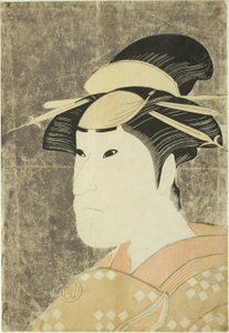 Der Schauspieler Sanogawa Ichimatsu III als Gion-Prostituierte Onayo im Stück "Hana-ayame Bunroku Soga," aufgeführt im Miyako-Theater im fünften Monat