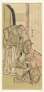 Schauspieler Nakamura Nakazo I und Ichikawa Danjuro V als Edelleute von Katsukawa Shunjo