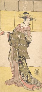 Ein Schauspieler der Segawa-Linie Tomisaburo als Kurtisane, ca. 1790 von Katsukawa Shunko