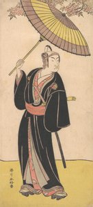 Ichikawa Monosuke III in der Rolle des Otokodate Sukeroku, ca. 1786 von Katsukawa Shunko