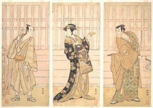 Im Zimmer eines Hauses in Yoshiwara, ca. 1788 von Katsukawa Shunko