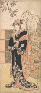 Kabuki-Schauspieler Segawa Kikunojo III in einer Frauenrolle, ca. 1780er Jahre