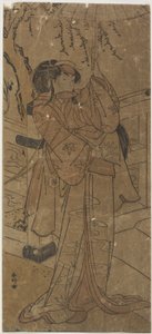 Ein Schauspieler in einer Frauenrolle von Katsukawa Shunsho
