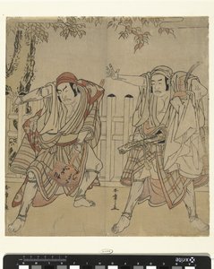 Schauspieler Otani Hiroji III und Otani Tomoemon von Katsukawa Shunsho