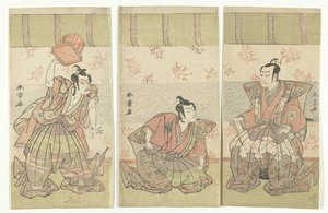 Schauspielertriptichon von Katsukawa Shunsho