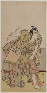 Ichikawa Monnosuke II als Soga no Goro, um späte 1770er von Katsukawa Shunsho
