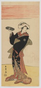 Kabuki-Schauspieler Nakamura Riko, Edo-Periode, ca. 1791-92 von Katsukawa Shunsho