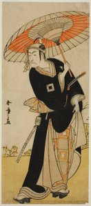 Der Schauspieler Ichikawa Danjuro V als Hanakawado no Sukeroku im Stück Nanakusa Yosooi Soga, aufgeführt im Nakamura-Theater im fünften Monat, 1782