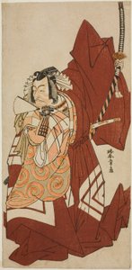 Der Schauspieler Ichikawa Danjuro V als Hannya no Goro im Stück Sugata no Hana Yuki no Kuronushi, aufgeführt im Nakamura-Theater im elften Monat, 1776 von Katsukawa Shunsho