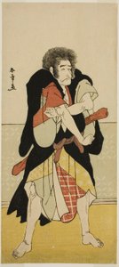 Der Schauspieler Ichikawa Danjuro V als der abtrünnige Mönch Wantetsu von Okami-dani im Stück Date Nishiki Tsui no Yumitori, aufgeführt im Morita-Theater im elften Monat, 1778