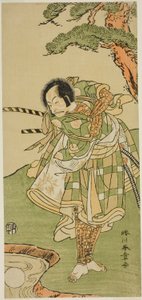 Der Schauspieler Ichikawa Danjuro V in einer nicht identifizierten Rolle von Katsukawa Shunsho