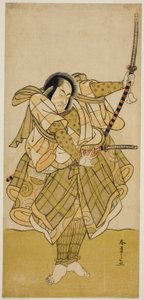 Der Schauspieler Ichikawa Monnosuke II in einer nicht identifizierten Rolle von Katsukawa Shunsho