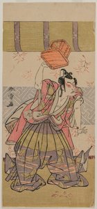 Der Schauspieler Ichikawa Raizo als Soga No Goro von Katsukawa Shunsho