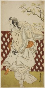 Der Schauspieler Nakamura Nakazo I als Sakon-gitsune im Stück 