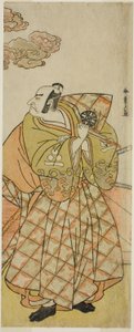 Der Schauspieler Nakamura Nakazo I als Watanabe no Tsuna im Stück Shitenno Tonoi no Kisewata, aufgeführt im Nakamura-Theater im elften Monat, 1781