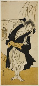 Der Schauspieler Otani Hiroemon III als der abtrünnige Mönch Dainichibo im Stück Tsukisenu Haru Hagoromo Soga, aufgeführt im Ichimura Theater im dritten Monat, 1777 von Katsukawa Shunsho
