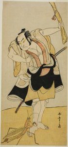Der Schauspieler Otani Hiroji III in einer unbekannten Rolle von Katsukawa Shunsho