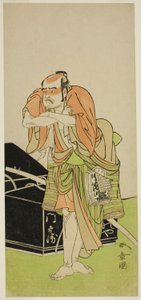 Der Schauspieler Otani Tomoemon I als Kawatabiya Mombei im Stück Oyoroi Ebido Shinozuka, aufgeführt im Nakamura-Theater im elften Monat, 1772 von Katsukawa Shunsho