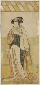 Der Schauspieler Yamashita Kinsaku II als Lady Manko (Manko Gozen) im Stück Hatsumombi Kuruwa Soga, aufgeführt im Nakamura Theater im ersten Monat, 1780 von Katsukawa Shunsho