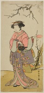 Der Schauspieler Yamashita Kinsaku II in einer unidentifizierten Rolle von Katsukawa Shunsho