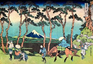 36 Ansichten des Berges Fuji, Japan: Hodogaya auf der Tokaido-Straße