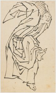 Ein Sambaso-Tänzer von Katsushika Hokusai