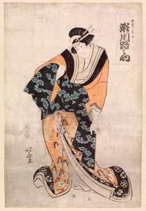 Schauspieler Segawa Michinosuke in der Rolle der Kurtisane Omune von Katsushika Hokusai