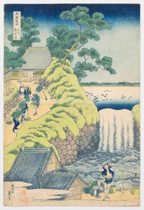 Aoigaoka-Wasserfall in der östlichen Hauptstadt, aus der Serie „Eine Reise zu den Wasserfällen verschiedener Provinzen“