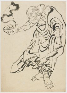 Buddhistische Figur, spätes 18. bis frühes 19. Jahrhundert von Katsushika Hokusai