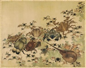Krustentiere, Edo-Periode ca. 1825 von Katsushika Hokusai