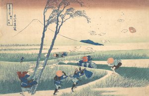 Ejiri in der Provinz Suruga von Katsushika Hokusai