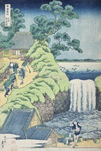 Wasserfälle von Aoigaoka in der östlichen Hauptstadt von Katsushika Hokusai