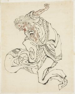 Weiblicher Oni (Illustration für ein Volksmärchen), ca. 1815-49 von Katsushika Hokusai