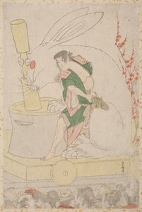Festwagen für das Jahr des Hasen von Katsushika Hokusai