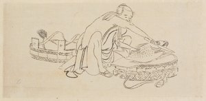 Fischverkäufer von Katsushika Hokusai