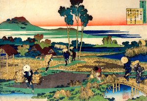 Aus der Serie Hundert Gedichte von hundert Dichtern: Tenchi Tenno, ca. 1830