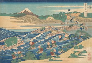 Fuji von Kanaya auf der Tokaido gesehen, aus der Serie