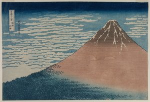 Fuji bei klarem Wetter aus der Serie Sechsunddreißig Ansichten des Berges Fuji, frühe 1830er Jahre