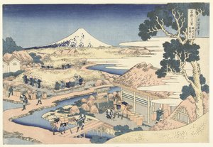 Fuji von der Katakura-Teefarm in der Provinz Suruga von Katsushika Hokusai